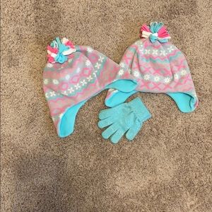 Two Hats w/ Blue Gloves